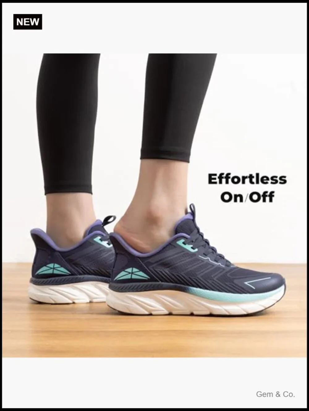 Slip On Walking Shoes Cushioned Breathable Non Slip Athletic Trainers